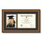 ArtToFrames 8.5x11 inch Diploma Frame with 6" x 8" Inch Image Opening - Framed with Black and Gold Mats, Comes with Regular Acrylic and Sawtooth Hanger for Wall Hanging (DT-8.5x11)